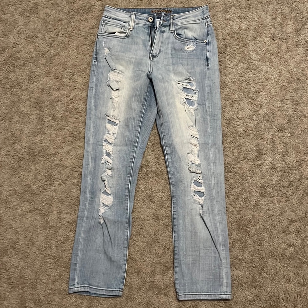 Arizona petite distressed jeans